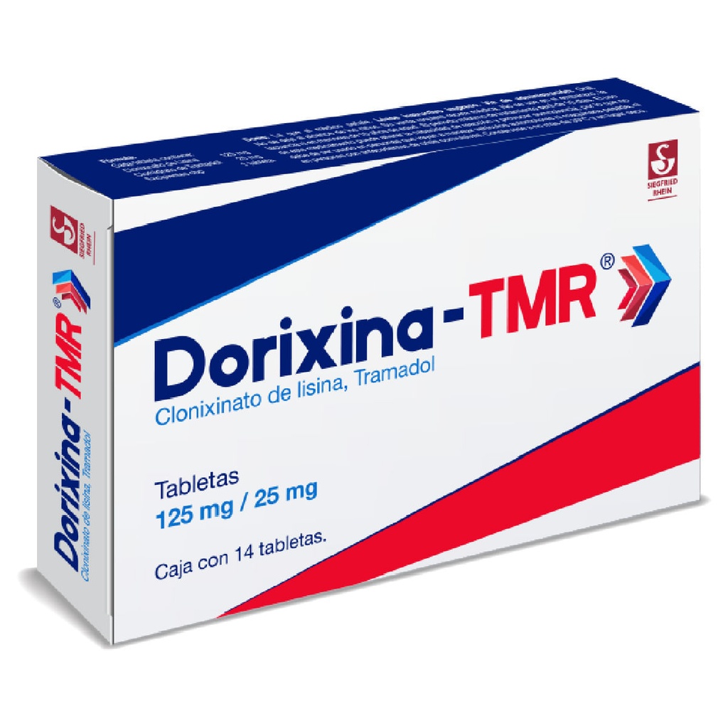 DORIXINA-TMR 125 MG / 25 MG - CAJA CON 20 COMPRIMIDOS (CLONIXINATO DE LISINA Y CLORHIDRATO DE TRAMADOL)