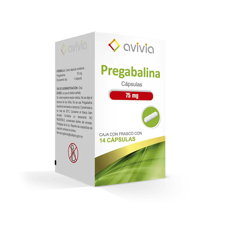 PREGABALINA AVIVIA 75MG TABLETAS C/14 (GI)