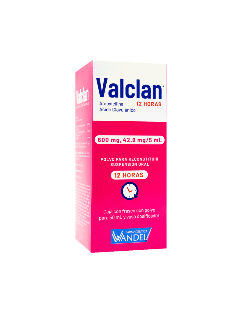 A* VALCLAN 12H 600/42.9MG/5ML SUSPENSION 50ML (GI)