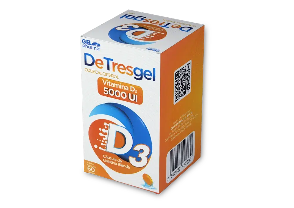 DETRESGEL D3 5000UI CAPSULAS C/60 (GI)