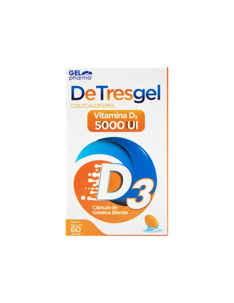 DETRESGEL D3 5000UI CAPSULAS C/60 (GI)