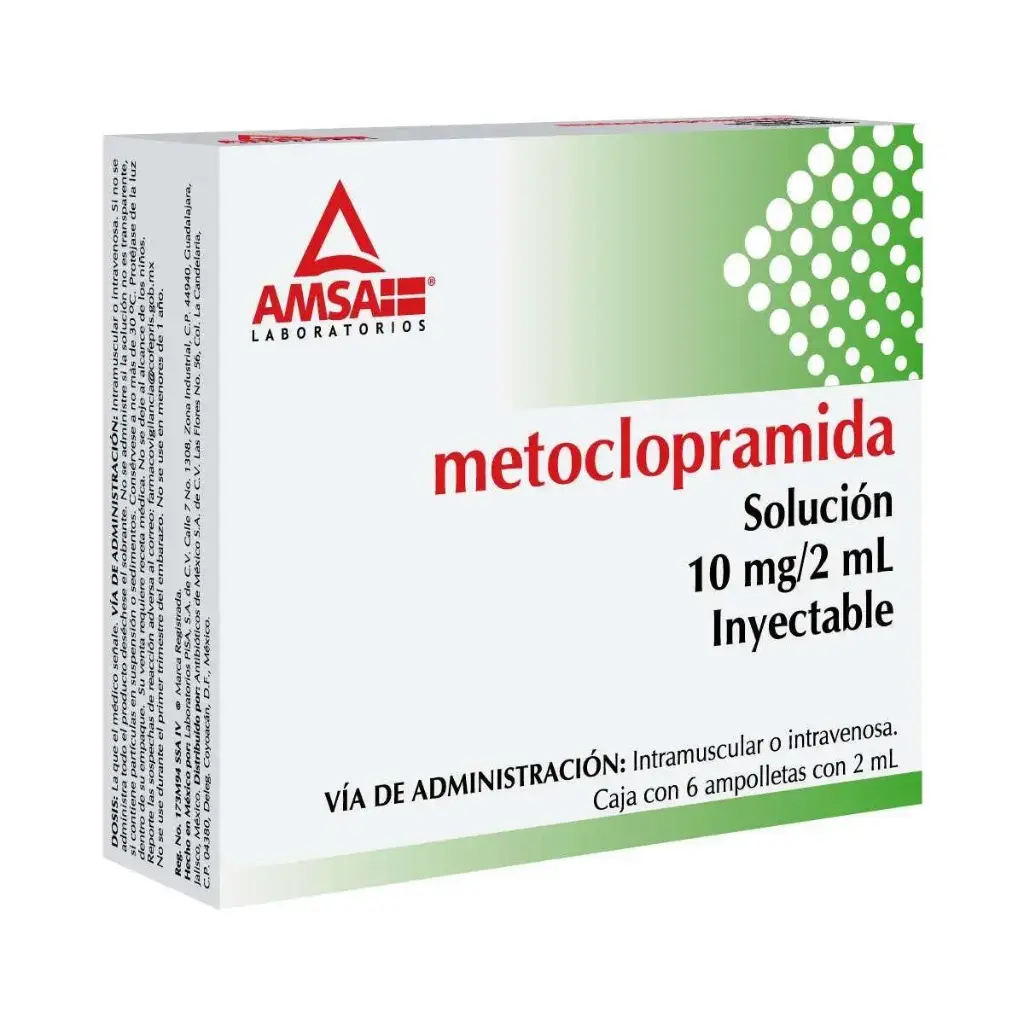 METOCLOPRAMIDA AMSA 10MG/2ML AMPULA C/6 (GI)