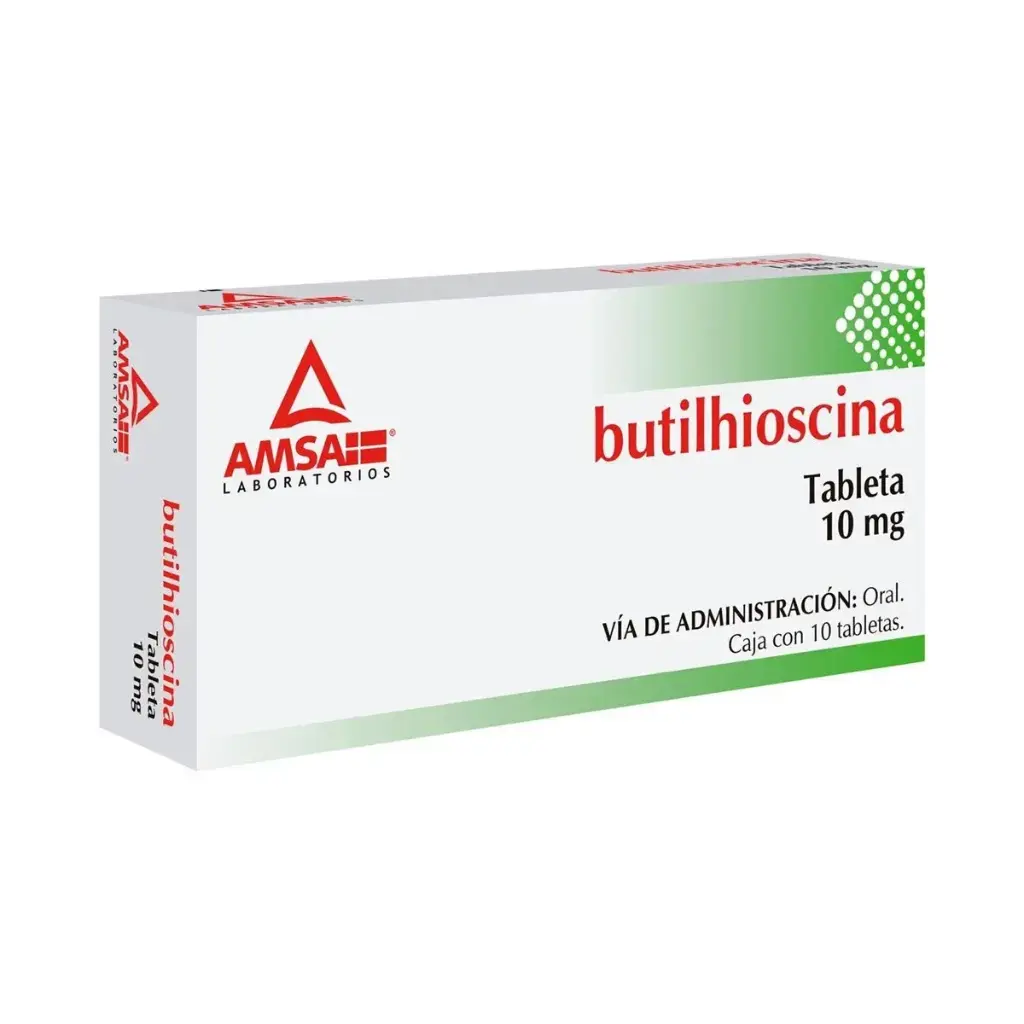 BUTILHIOSCINA AMSA 10MG TABLETAS C/10 (GI)
