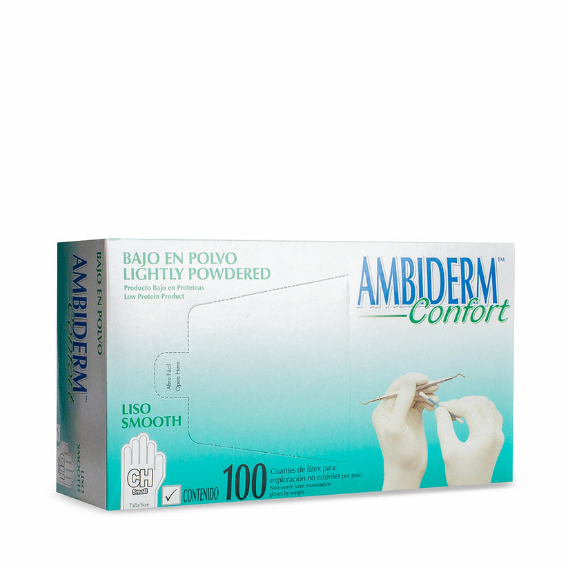 GUANTE AMBIDERM CONFORT CHICO CAJA C/100 *
