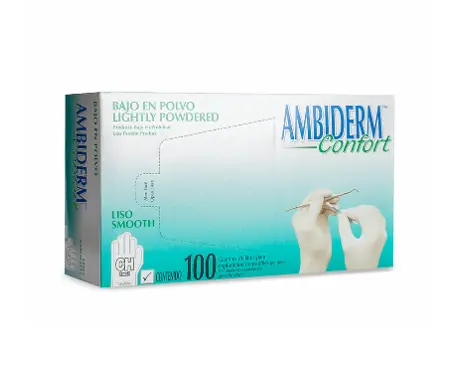 GUANTE AMBIDERM CONFORT CHICO CAJA C/100 *