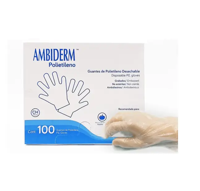 GUANTE AMBIDERM POLIETILENO CH C/100