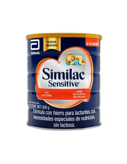 LECHE SIMILAC SENSITIVE S/LACTOSA 800G