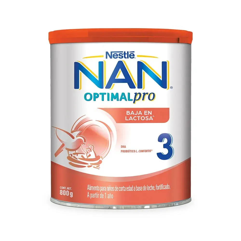 LECHE NAN 3 BAJA EN LACTOSA 800G
