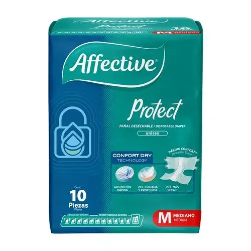 PAÑAL AFFECTIVE PROTEC MEDIANO C/10