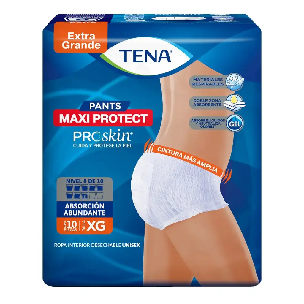 CALZON TENA PANTS MAXI PROTECT XG C/10 *