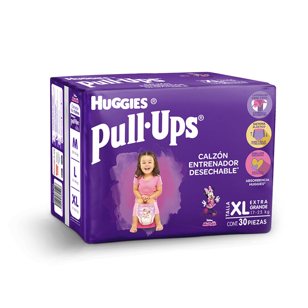 CALZON HUGGIES PULL-UPS NIÑA EX GRANDE C/30 *