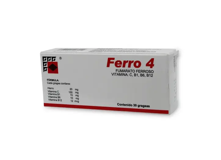 FERRO-4 GRAGEAS C/30 (GI)