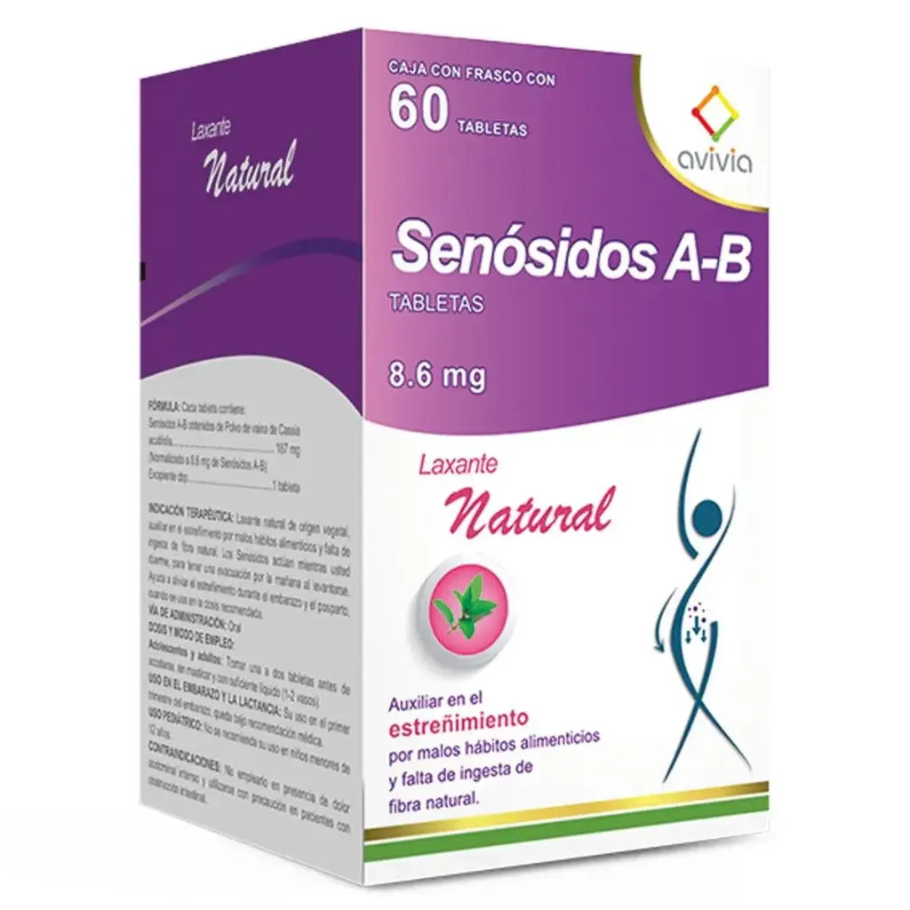 SENOSIDOS A-B AVIVIA 8.6MG TABLETAS C/60 (GI)
