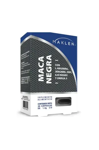 MACA NEGRA MAKLEN CAPS C/30 *