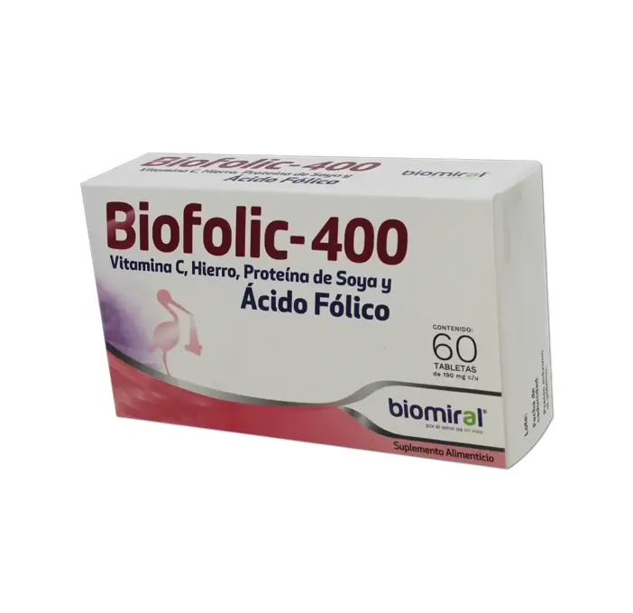 BIOFOLIC 400 TABLETAS C/60 (GI)