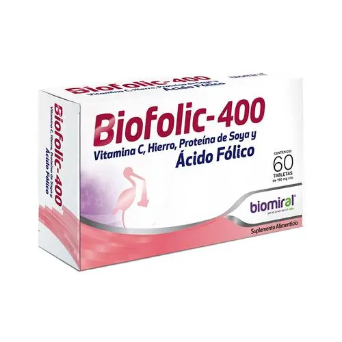 BIOFOLIC 400 TABLETAS C/60 (GI)
