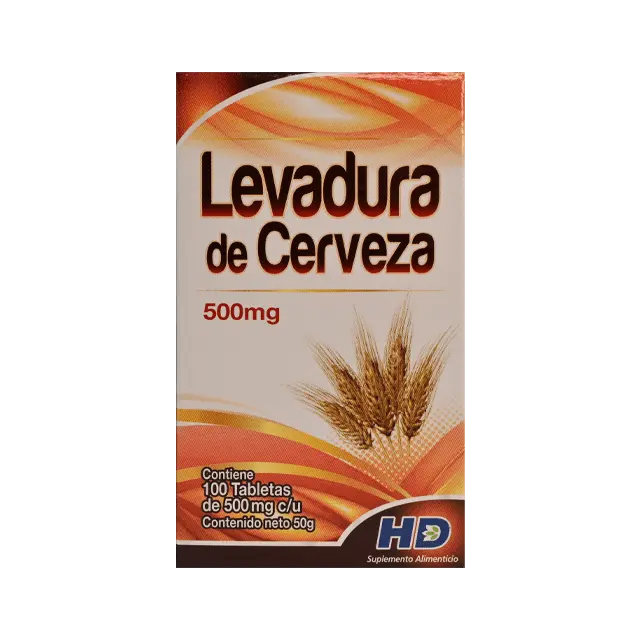 LEVADURA DE CERVEZA HD 500MG TABLETAS C/100 (GI)