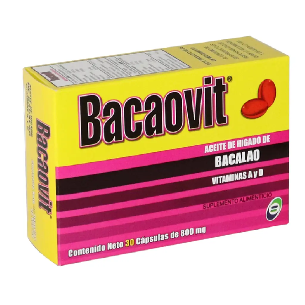 BACAOVIT 800MG CAPSULAS C/30 (GI)