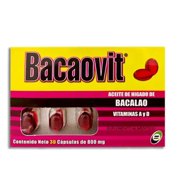 BACAOVIT 800MG CAPSULAS C/30 (GI)