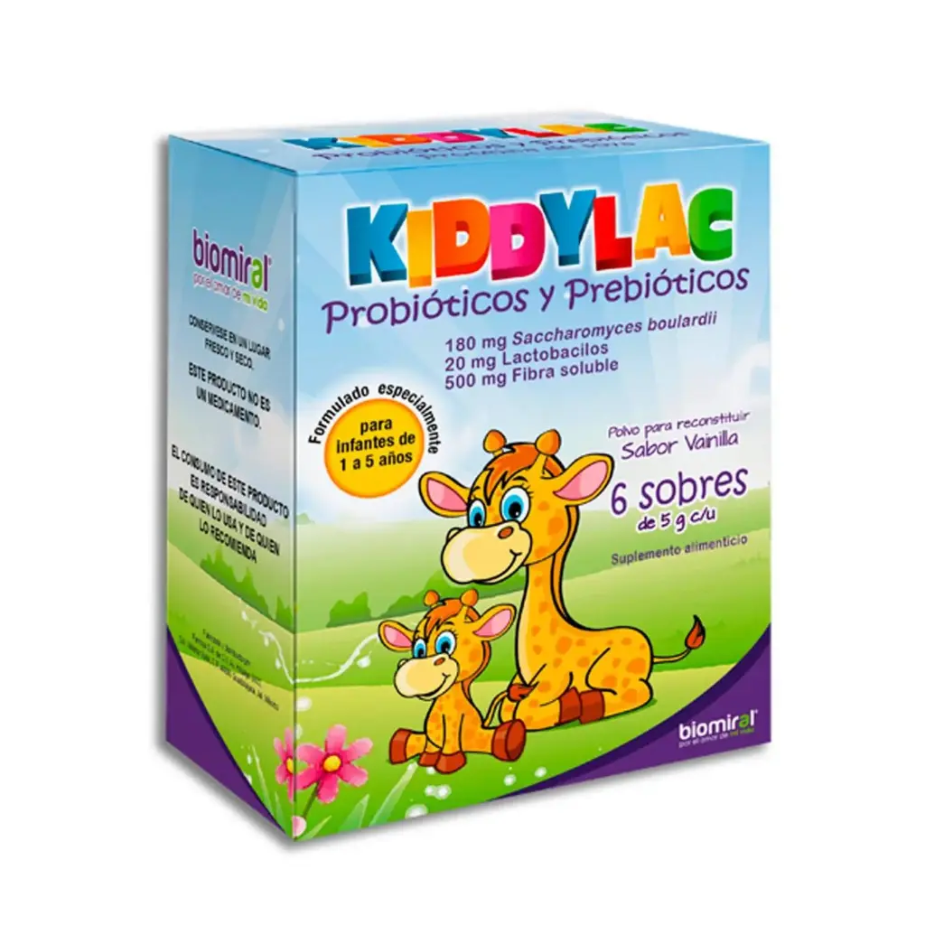 KIDDYLAC 180/20/500MG/ 5G SOBRES C/6 (GI)