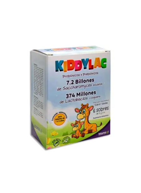 KIDDYLAC 180/20/500MG/ 5G SOBRES C/6 (GI)