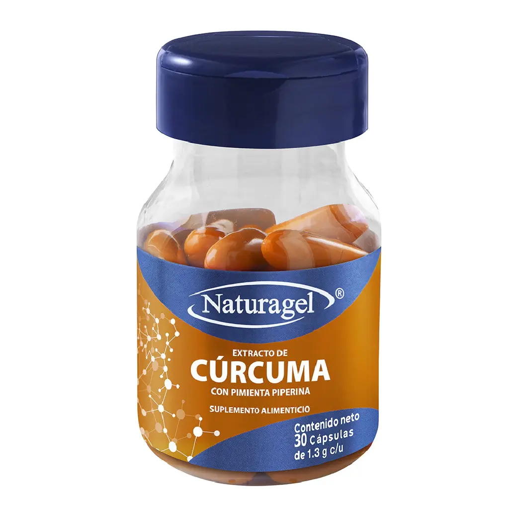 CÚRCUMA CON PIMIEN Y OMEGA 3 NATURAGEL CAPS C/30 *