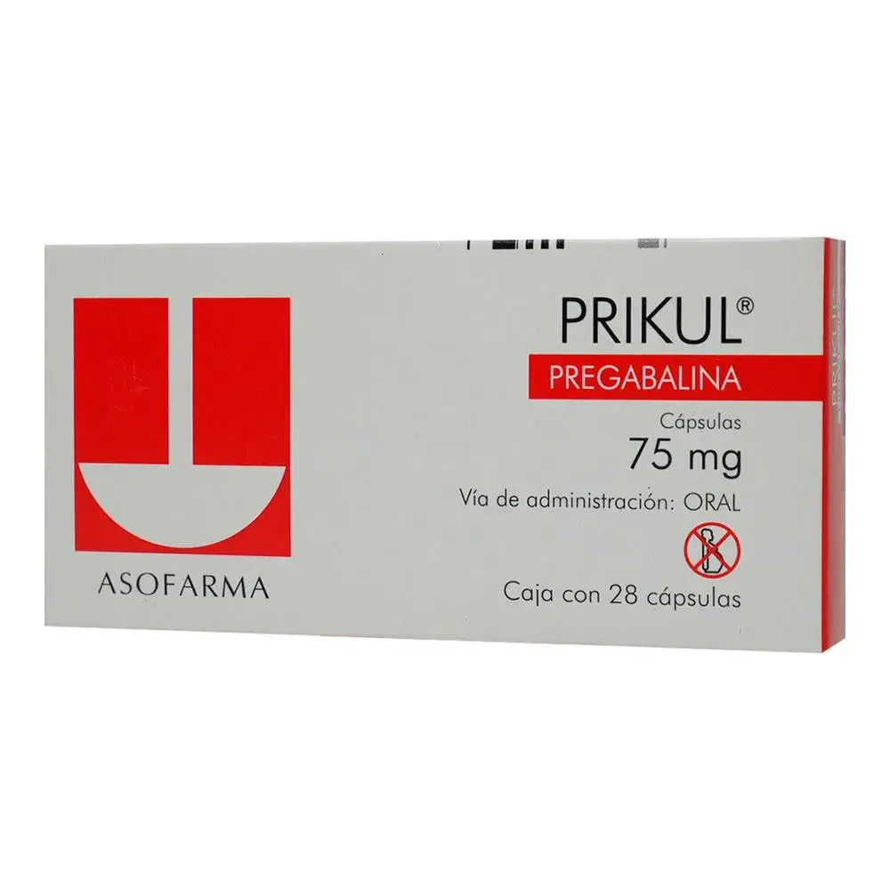 PRIKUL 75MG CAPSULAS C/28