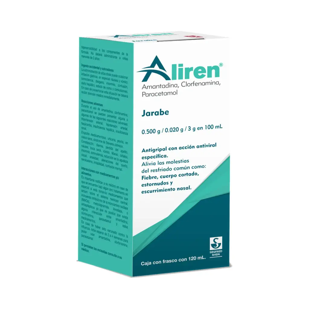 ALIREN - JARABE DE 120 ML (AMANTADINA, CLORFENAMINA, PARACETAMOL)