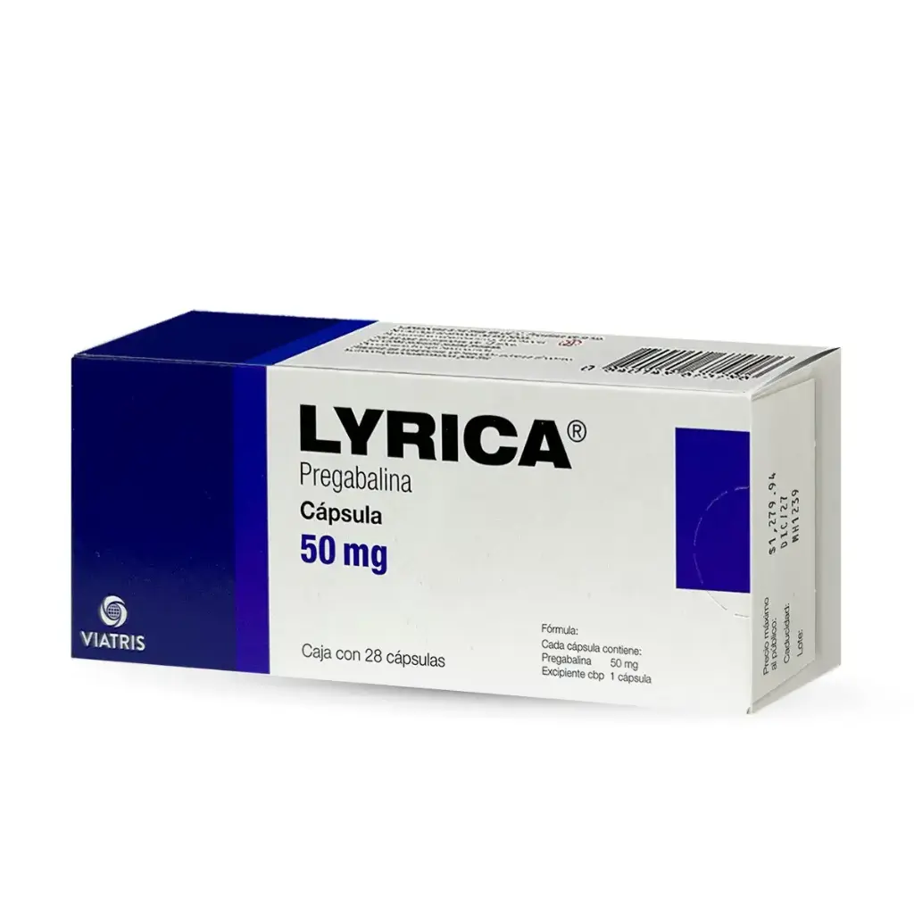 LYRICA 50MG CAPSULAS C/28