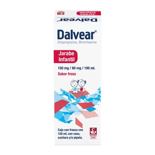 DALVEAR 150/80MG JARABE INFANTIL 120ML (FRESA)