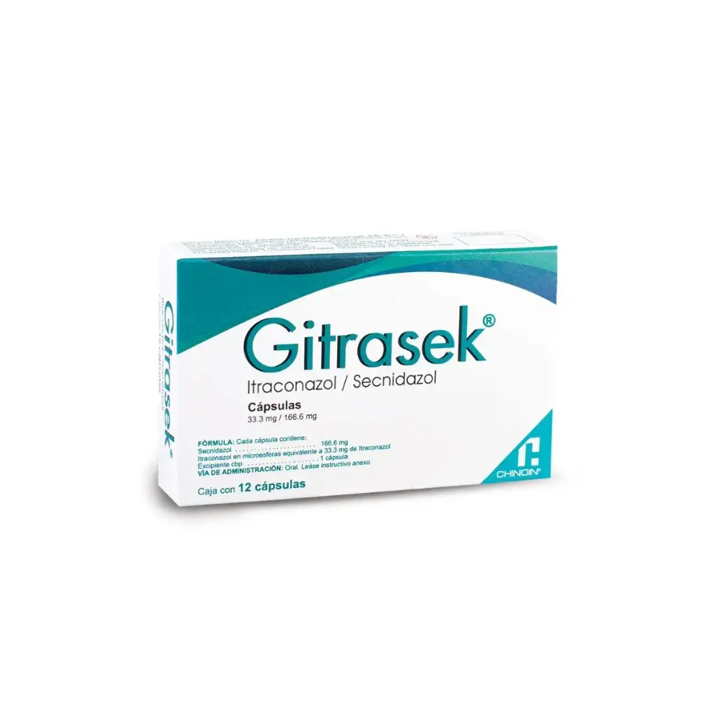 GITRASEK 33.3/166.6MG CAPSULAS C/12
