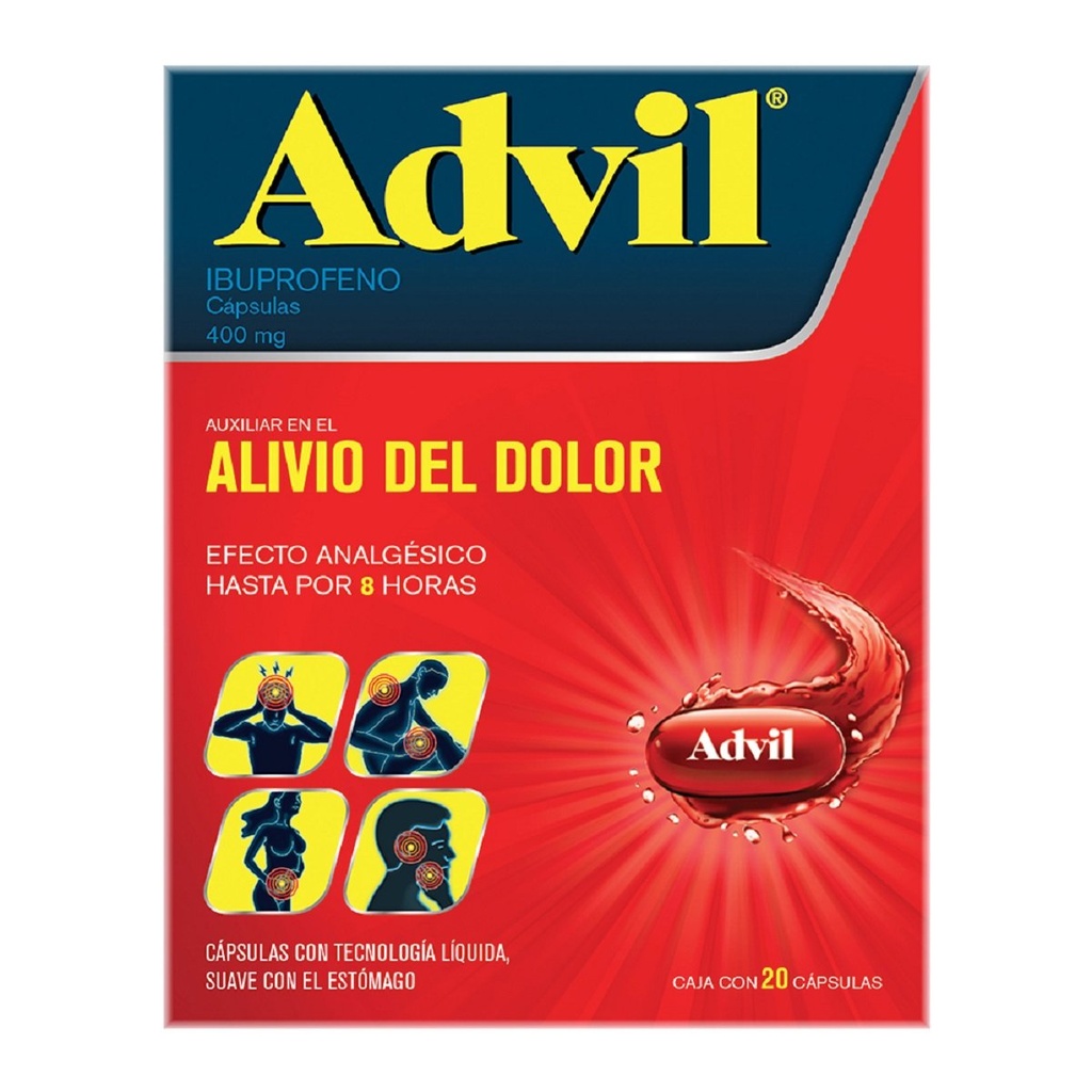 ADVIL MAX 400MG CAPSULAS C/20