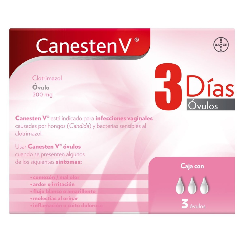 CANESTEN V 200MG OVULOS C/3