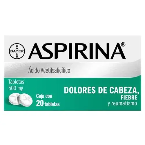 ASPIRINA 500MG TABLETAS C/20