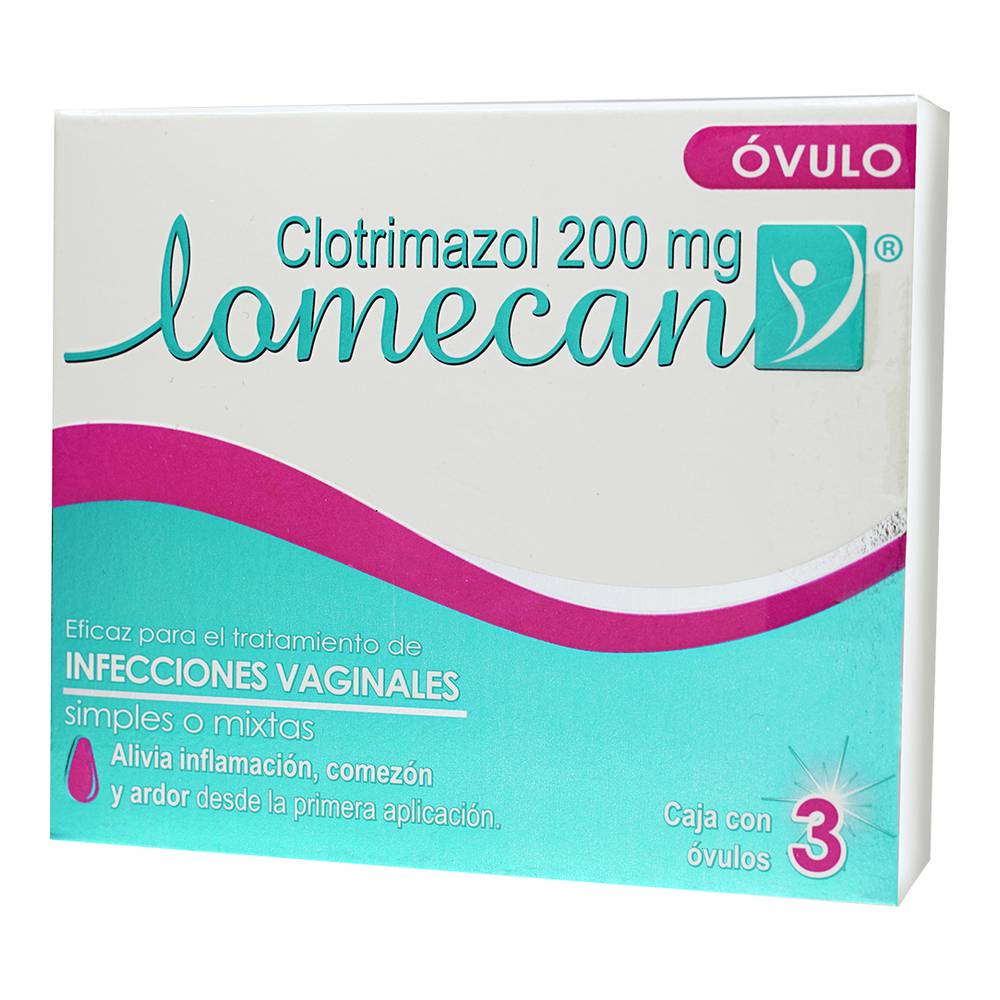LOMECAN V OVULOS 200MG