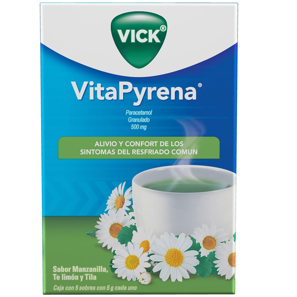 VICK VITAPYRENA 500MG SOBRES MANZANILLA C/5