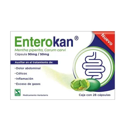 ENTEROKAN 90/50MG CAPS C/28