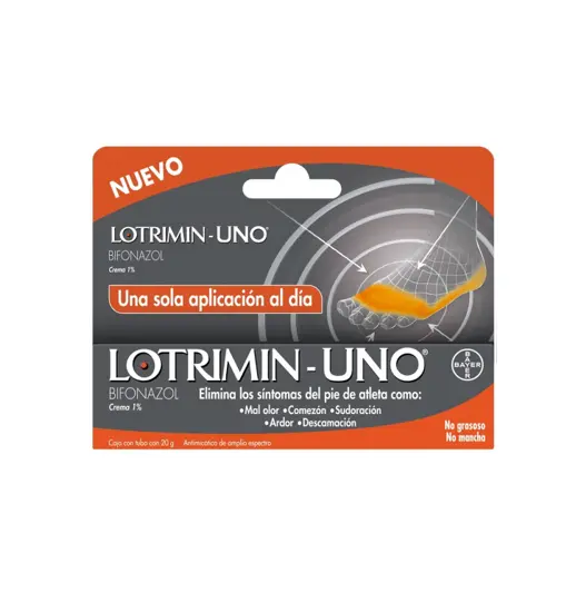 LOTRIMIN UNO CREMA 1% 20G