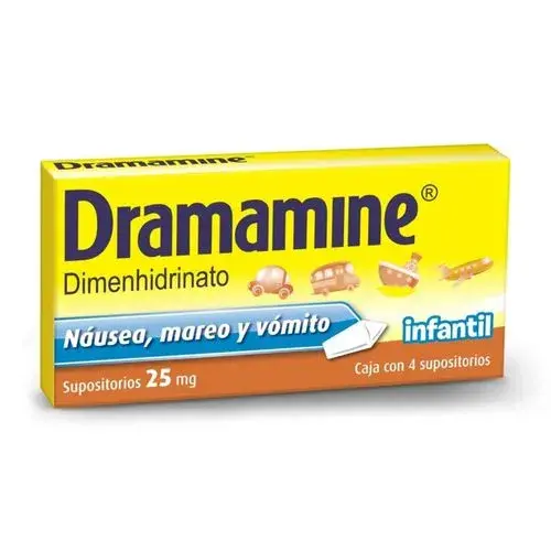 DRAMAMINE 25MG SUPOSITORIOS INFANTIL C/4