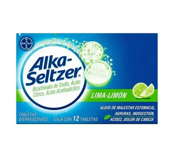 ALKA-SELTZER LIMA LIMON TABLETAS C/12