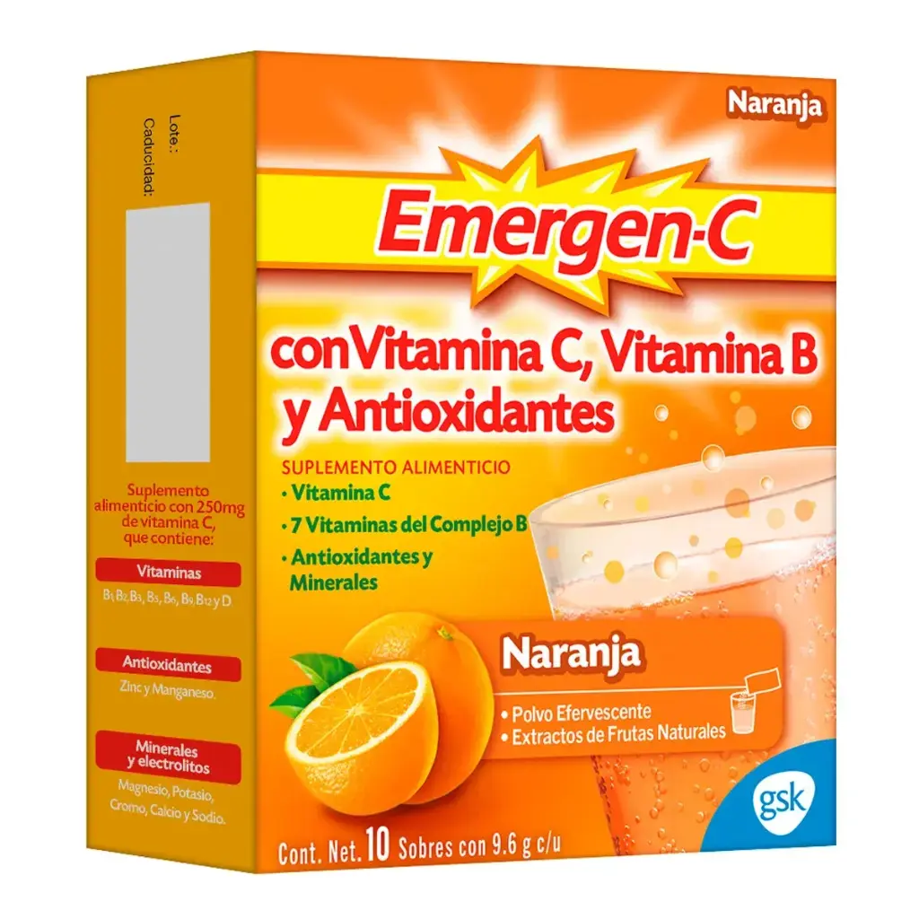 EMERGEN-C NARANJA SOBRES C/10