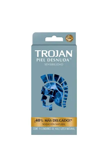 CONDON TROJAN PIEL DESNUDA SENSIBILIDAD C/9 *