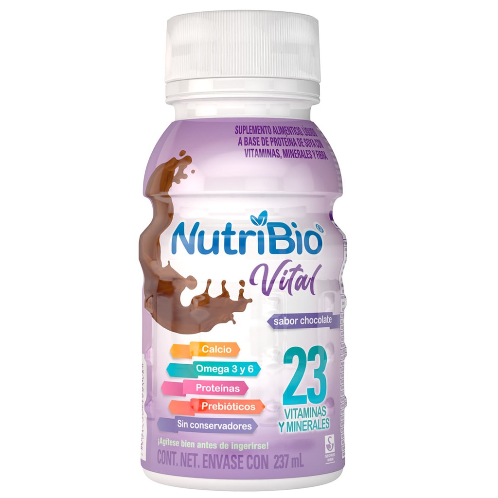 NUTRIBIO VITAL - SABOR CHOCOLATE EN ENVASE CON 237 ML