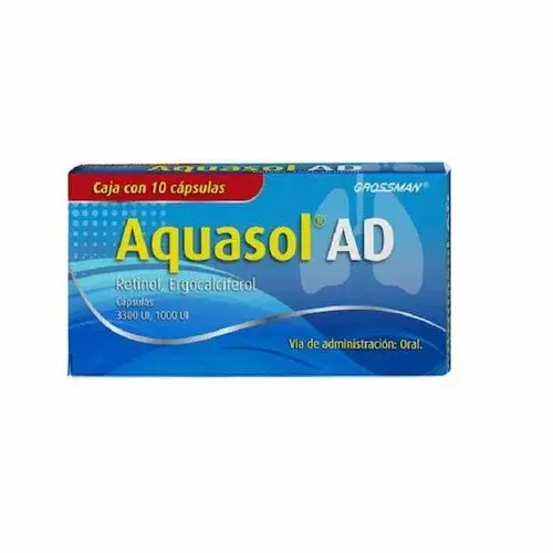 AQUASOL-AD 3300/1000UI CAPSULAS C/10