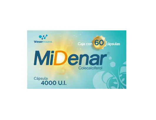 MIDENAR 4000UI CAPSULAS C/60
