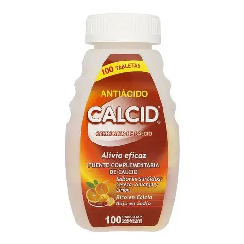 CALCID ANTIACIDO TABLETAS MASTICABLES C/100