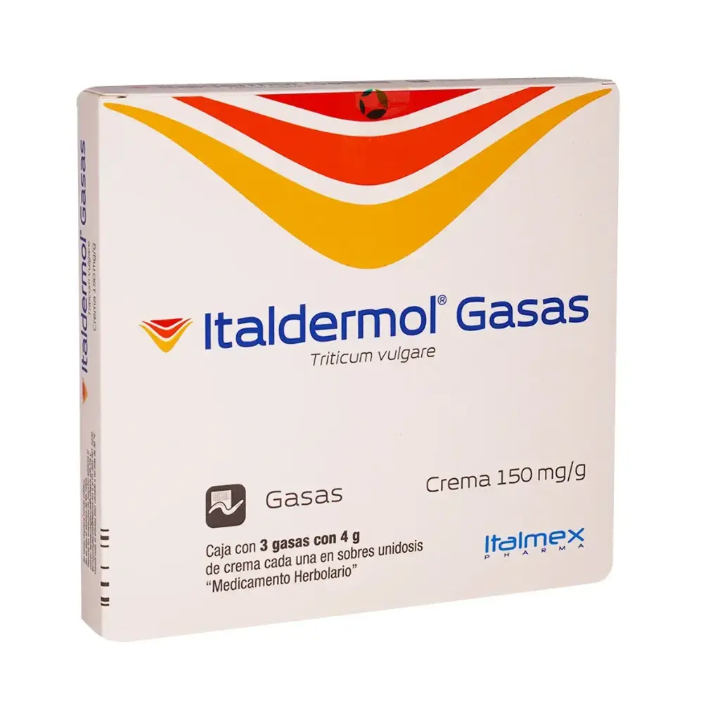 ITALDERMOL 150MG/G GASAS C/3