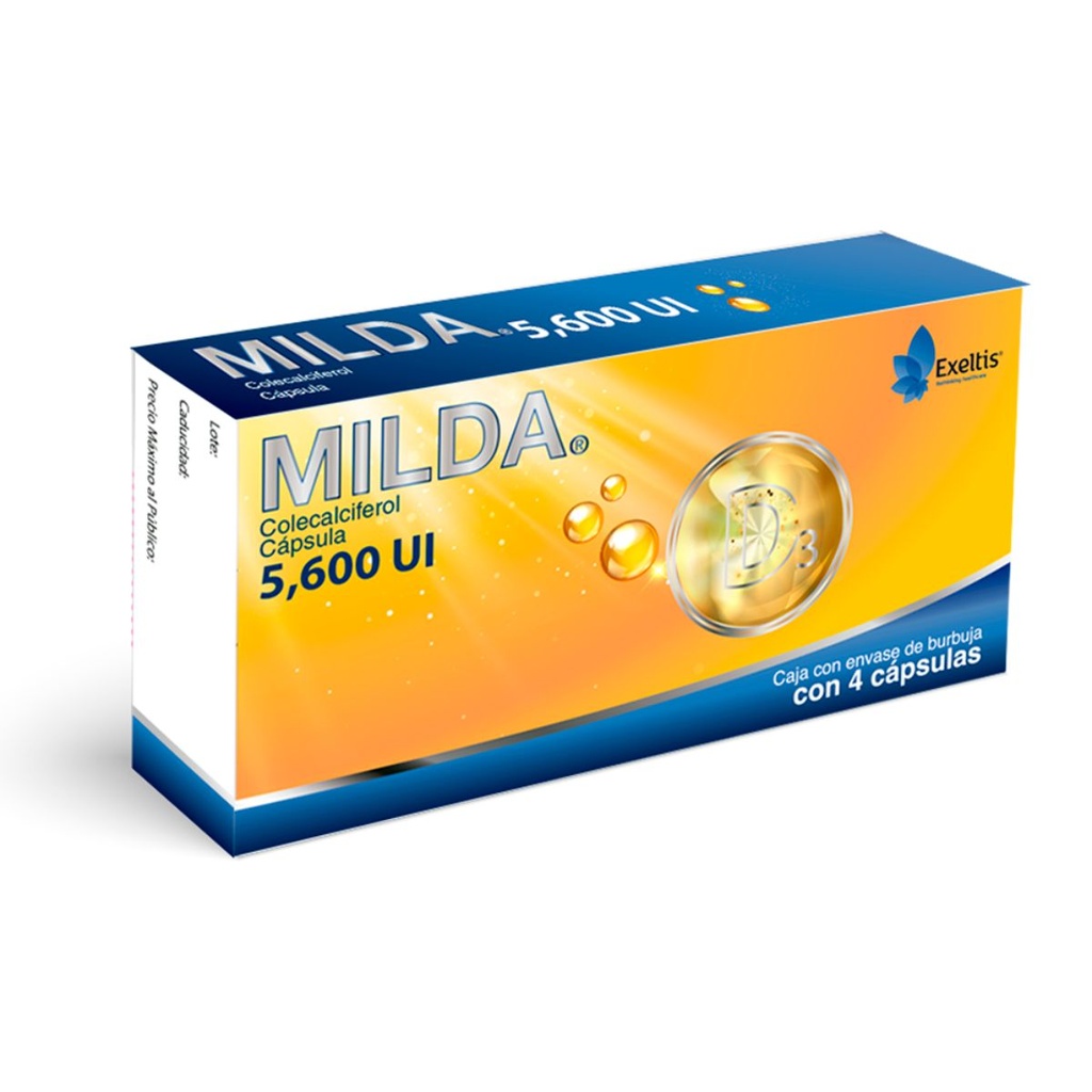 MILDA 5600UI CAPSULAS C/4