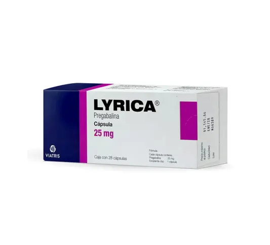 LYRICA 25MG CAPSULAS C/28