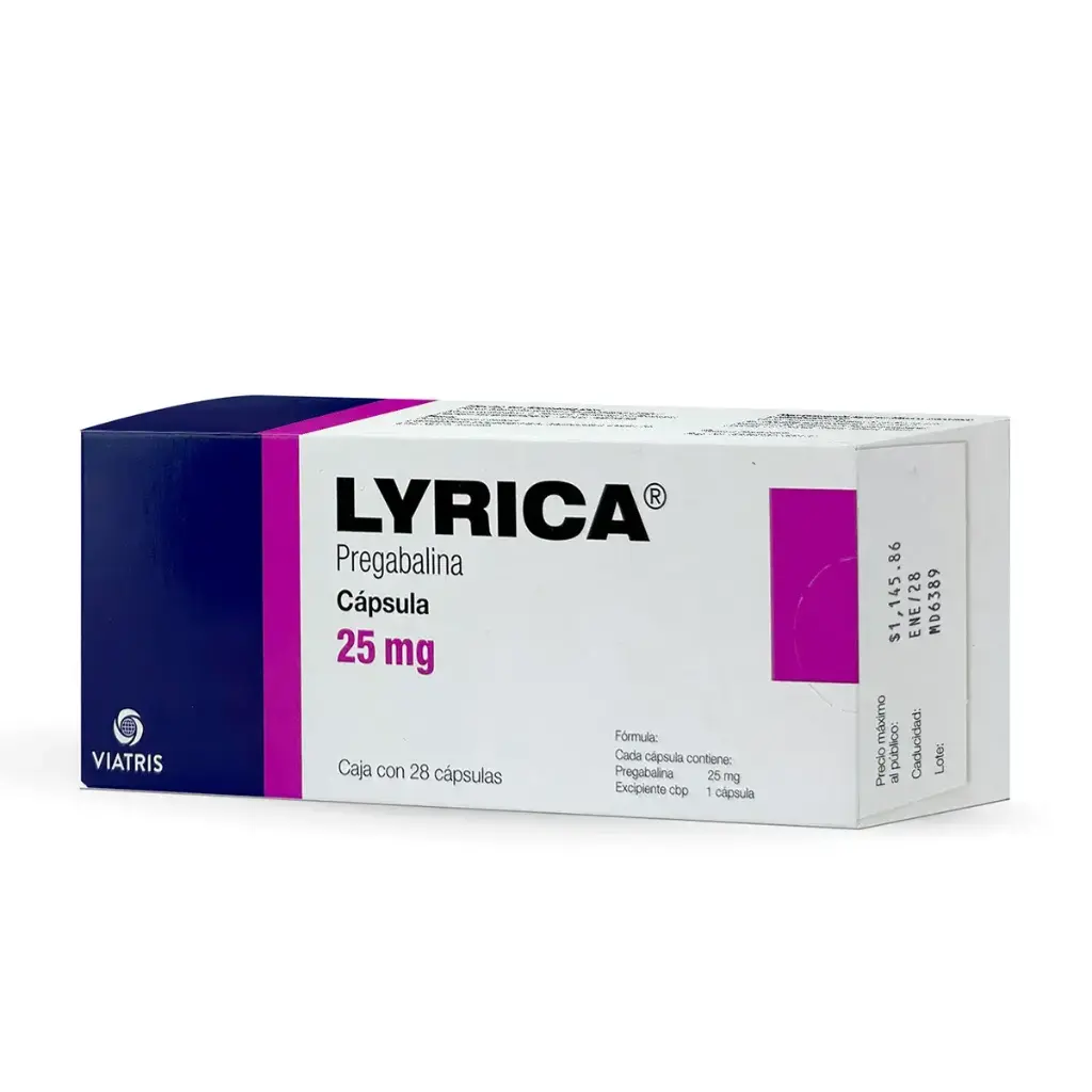 LYRICA 25MG CAPSULAS C/28